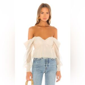 NWT House of Harlow 1960 x Revolve Burna Blouse